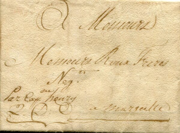 1790 Turkey Smyrne Izmir Entire to France