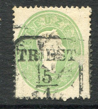 1860 Austria Trieste Embossed 3k Used