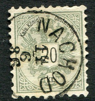 1883 Austria Nachod Czechia 20k perf 9 1/2
