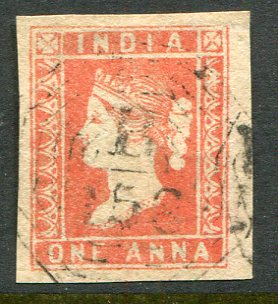 1854 India 1a Die I Used Sg 11