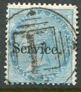 1866 India Officials 1/2a Used Sg O6