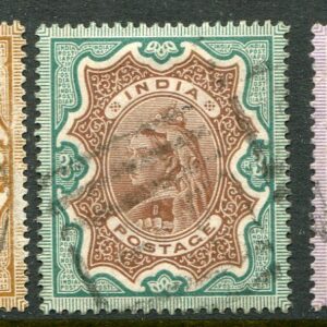 1895 India QV High Values Used Set
