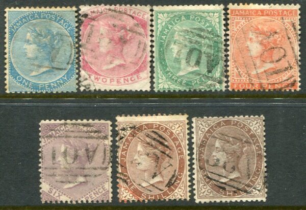 1860-70 Jamaica QV Used Set +