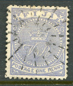 1879 Fiji 1d perf 12 1/2 Used Sg 35