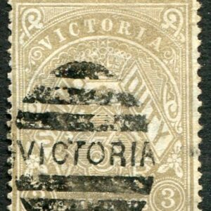 1885 Victoria Australia Stamp Duty 3s Used Sg 268