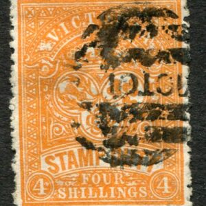 1886 Victoria Australia Stamp Duty 4s Used Sg 269
