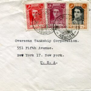 1948 Persia Abadan Caroline Maersk Oil Tanker to USA