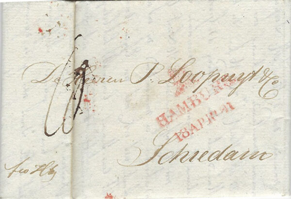 1821 Germany Hamburg to Netherlands
