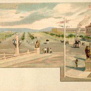 Bulgaria Sofia Watercolour Postcard