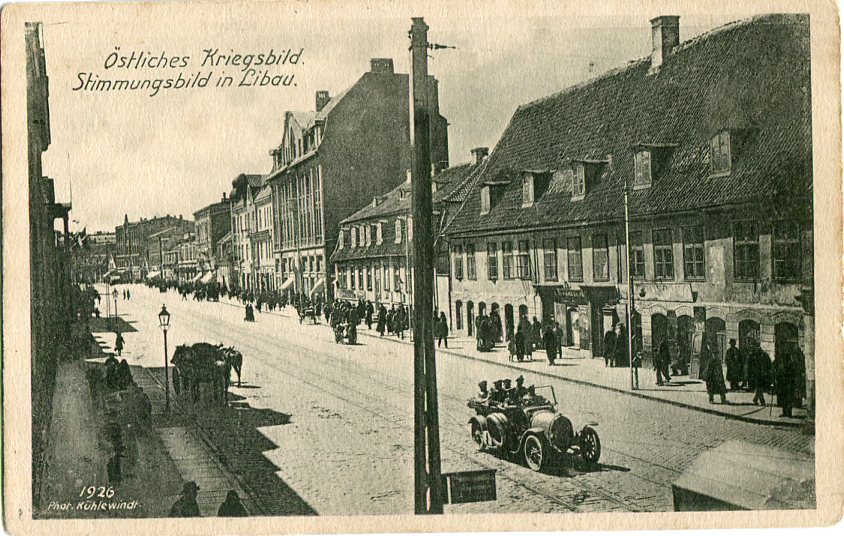 Latvia Liepaja Libau Eastern War scene