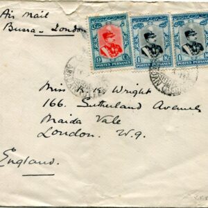 1929 Persia Abadan via Air Mail Basra Coronation Cover
