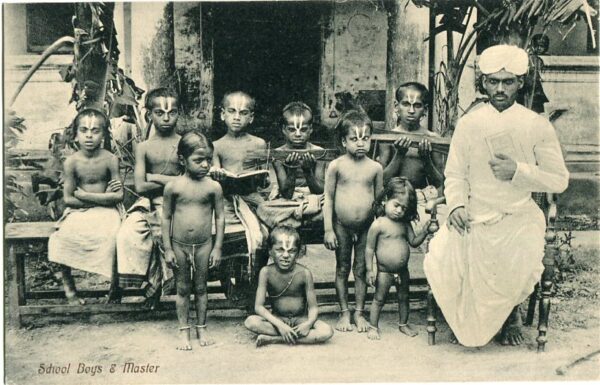 India School Boys and Master