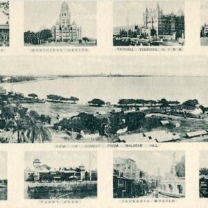 India Bombay Multi View Postcard