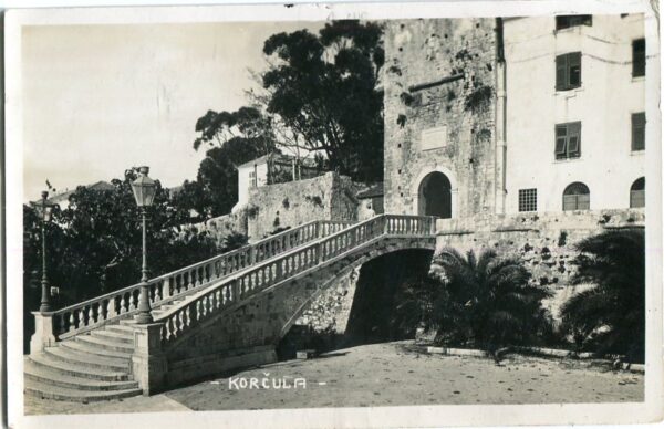 Croatia Korcula 1931 Photocard to England