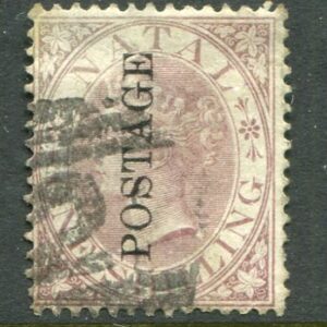 1873 Natal POSTAGE on Fiscal Used Sg 63