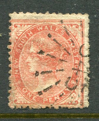 1864 NSW Australia 1d Plate II wmk 1 Used Sg 197