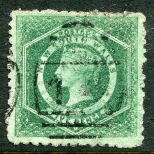 1885 NSW Australia 5d perf 10x11 Used Sg 232b