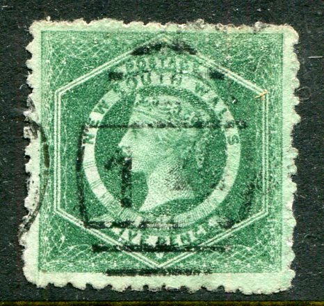 1885 NSW Australia 5d perf 10x11 Used Sg 232b