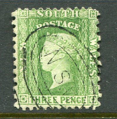 1882 NSW Australia 3d perf 12x10 Used Sg 226ca