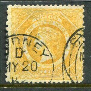 1880 NSW Australia 8d perf 13x10 Used Sg 218c