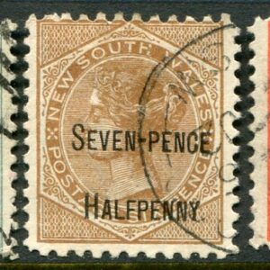 1891 NSW Australia Surcharged Used Set Sg 266/268