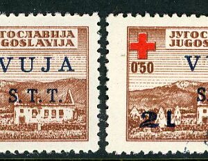 1948 Trieste Yugoslavia Zone B Red Cross Mint and Used *