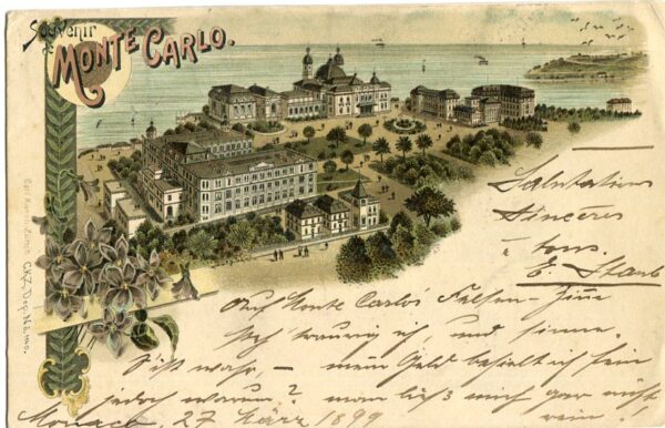 Monaco Monte Carlo to Brazil 1899 ed Künzli