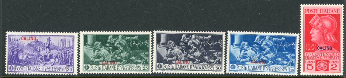 1930 Dodecanese Kalymnos Calino on Ferrucci Set *