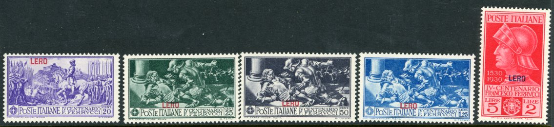 1930 Dodecanese Leros Lero on Ferrucci Set *