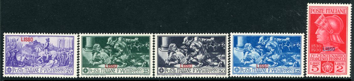 1930 Dodecanese Leipsoi Lisso on Ferrucci Set *