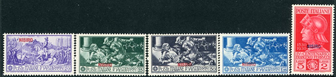 1930 Dodecanese Nisyros Nisiro on Ferrucci Set *