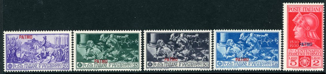 1930 Dodecanese Patmos Patmo on Ferrucci Set *