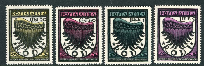 1934 Dodecanese Wings of San Francesco Airmail Set *