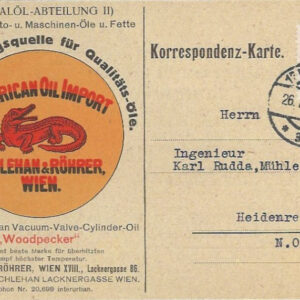 1932 Austria Crocodile Illustrated Oil Company Cover