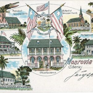 Liberia Post Office Crocodile Elephant Baptist Episcopal Churches