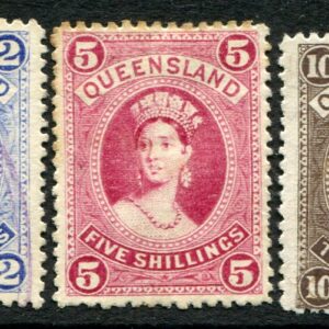 1886 Queensland Australia Used values to 10s Sg 157/159