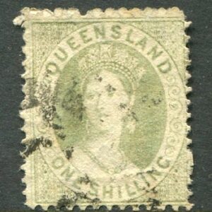 1872 Queensland Australia 1s Used Sg 71
