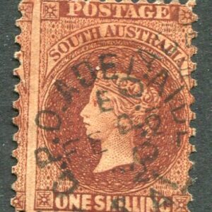 1871 South Australia 1s perf 10 Used Sg 98