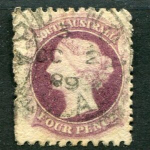 1873 South Australia 4d compound perf Used Sg 104