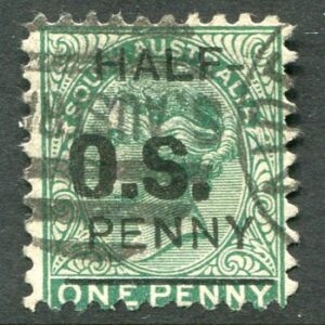 1882 South Australia Official 1/d on 1d Used Sg O48