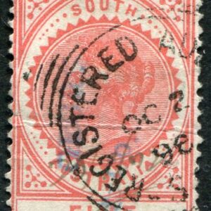 1886 South Australia 5s perf 11 1/2 x 12 1/2 Used Sg 196a