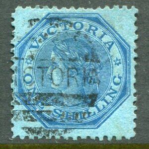 1875 Victoria Australia 1s perf 13 Used Sg 138