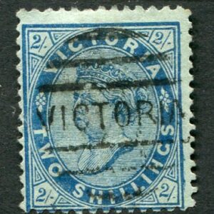 1884 Victoria Australia 2s ultramarine/green Used Sg 190b