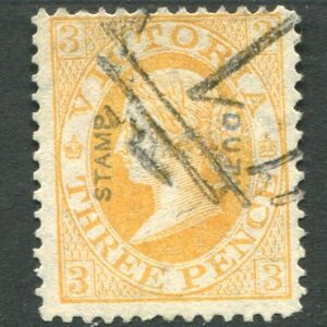 1885 Victoria Australia 3d Stamp Duty Used Sg 308