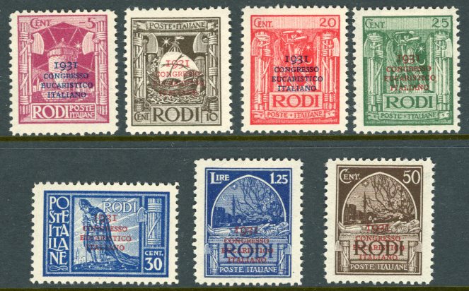 1931 Dodecanese Eucharistic Congress Set *