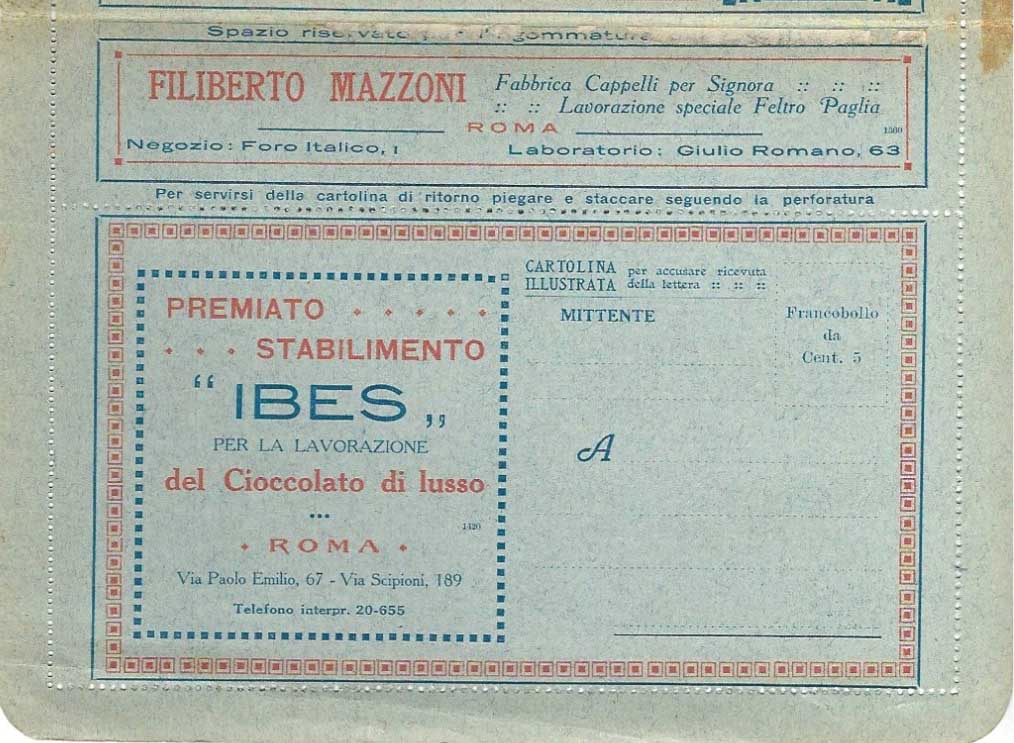 1920s Italy National Series Advertising Letter Sheet - Image 4