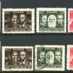 1948 Poland Revolution Centenaries Mint and Used *