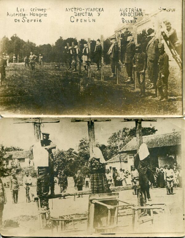 Serbia Austrian Atrocities Crimes in WWI 6 Photocards