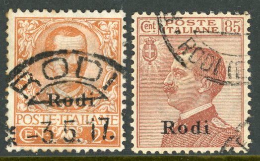 1916-22 Dodecanese Italian Occ RODI Used Set