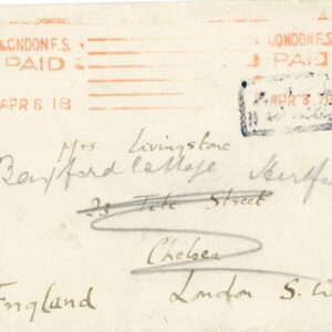 1918 British Gallipoli PoW from Afyon to London